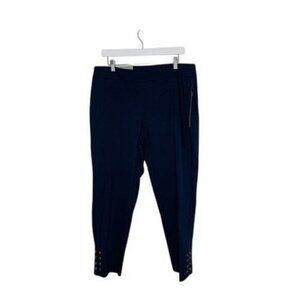 Jm Collection Blue Comfort Waist Ankle Pants Plus Size 1X NWT